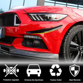 Labio de parachoques delantero (2015-2017, Carbono) Ford Mustang 2015-2023 foto 2