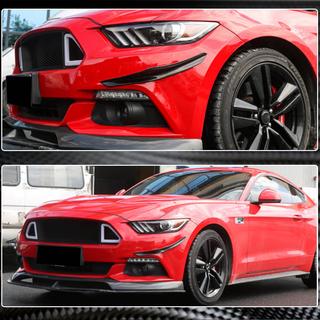 Labio de parachoques delantero (2015-2017, Carbono) Ford Mustang 2015-2023 foto 3