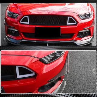 Labio de parachoques delantero (2015-2017, Carbono) Ford Mustang 2015-2023 foto 4