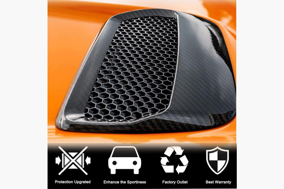 Ford Mustang 2015-2023 Cubierta de Capó (2018-2023, Carbono) Foto 2