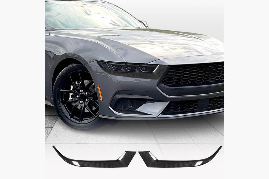 Ford Mustang 2024- Cubiertas de faros antiniebla de carbono Image