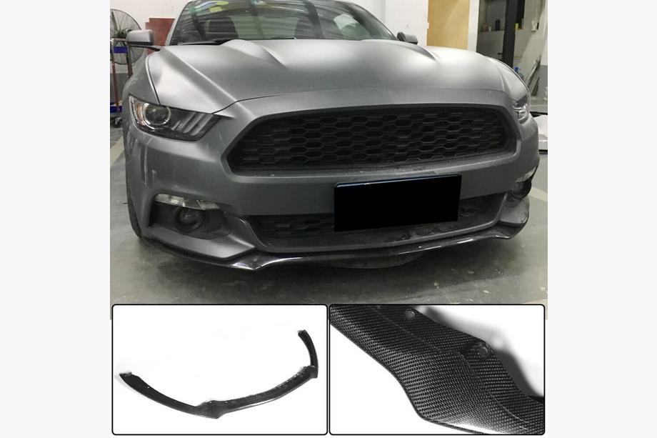 Ford Mustang 2015-2023 Lip Parachoques Delantero (2015-2017, Carbono) Foto 1