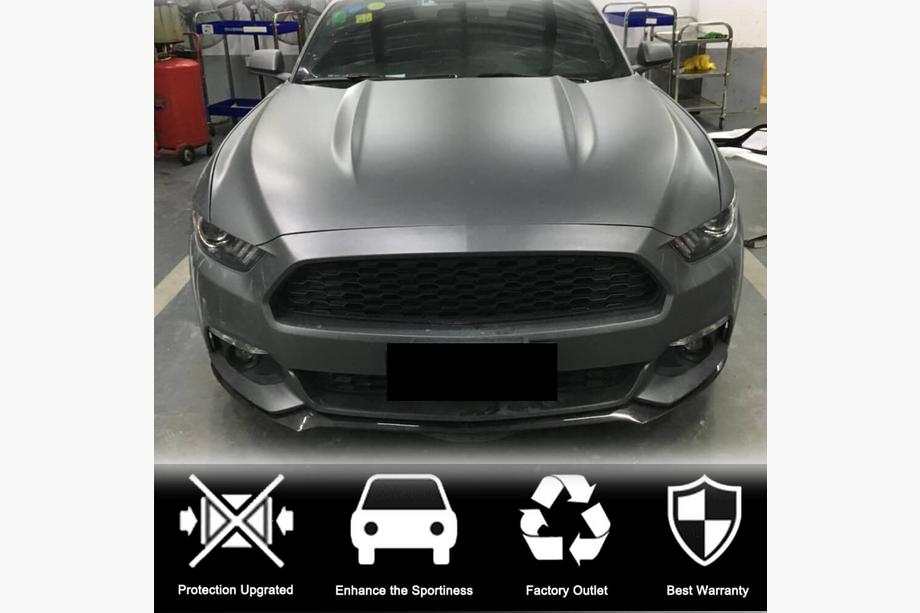 Ford Mustang 2015-2023 Lip Parachoques Delantero (2015-2017, Carbono) Foto 3