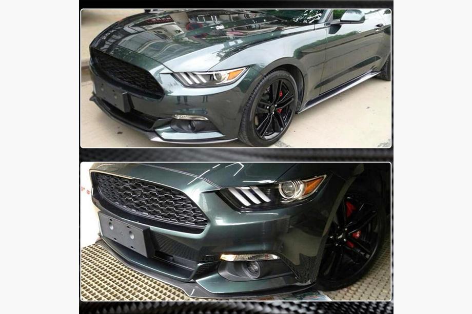 Ford Mustang 2015-2023 Lip Parachoques Delantero (2015-2017, Carbono) Foto 4