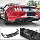 Ford Mustang 2015-2023 Difusor Trasero de Parachoques V1 (2015-2017, Carbono) foto 1