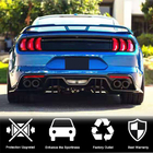 Ford Mustang 2015-2023 Difusor Trasero de Parachoques V1 (2015-2017, Carbono) foto 2