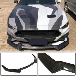 Labio Frontal Parachoques (2017-2020, Carbono) Ford Mustang 2015-2023 foto 1