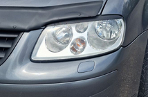 Volkswagen Caddy 2004-2010 Pestañas para faros (negras) Negro Mate foto 13