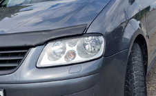 Volkswagen Caddy 2004-2010 Pestañas para faros (negras) Negro Mate foto 12