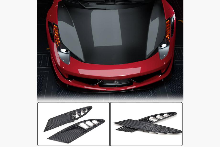 Ferrari 458 Italia 2009-2015 Extensiones de Parachoques Delantero V1 (2011-2013, Carbono) Foto 1