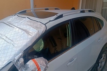 Subaru XV 2011-2017 Barras de techo CROWN (gris mate) foto 1