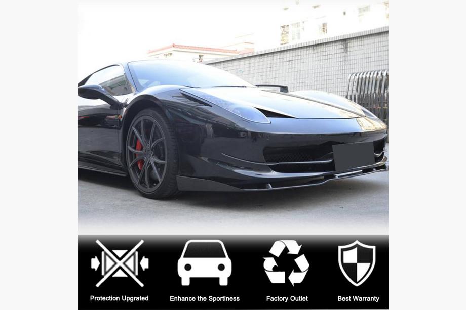 Ferrari 458 Italia 2009-2015 Extensiones de Parachoques Delantero V2 (2011-2013, Carbono) Foto 3