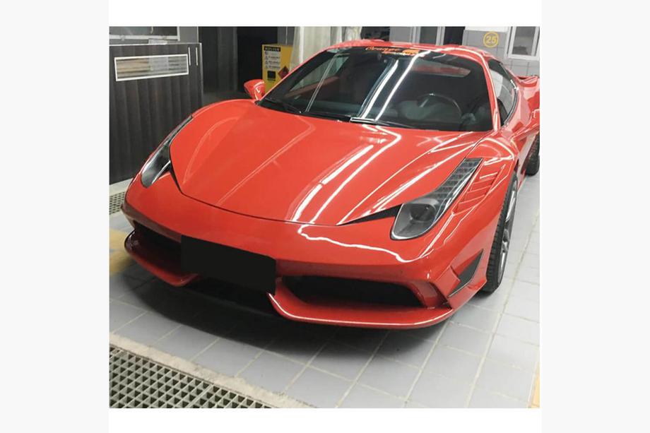 Ferrari 458 Italia 2009-2015 Cubiertas de Parachoques Delantero de Carbono (2014-2015) Foto 3
