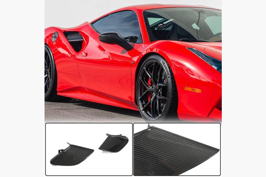 Ferrari 488 GTB 2015-2019 Cubiertas de aletas traseras de carbono (2015-2019) Image