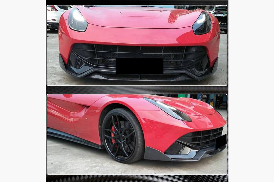 Ferrari F12 Berlinetta 2012-2017 Labio Delantero Parachoques (2012-2014, Carbono) Foto 3