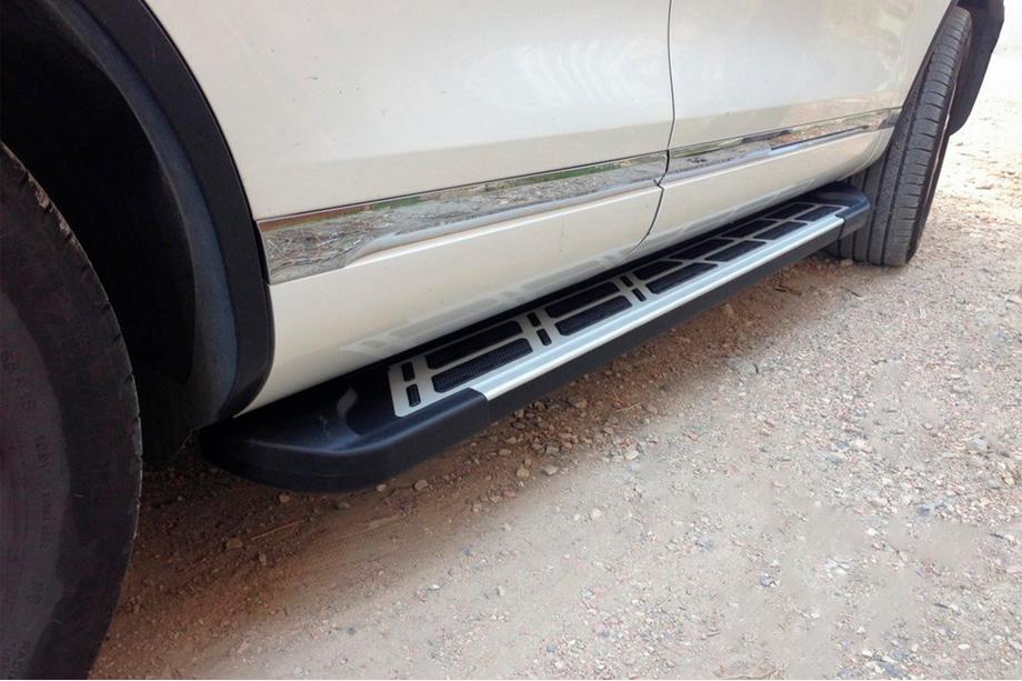 Volkswagen Touareg 2010-2018 Estribos Laterales Sunrise (2 uds., aluminio) Foto 2