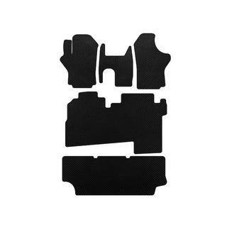 Alfombrillas EVA (2004-2007, 3 filas, 8 plazas, Negro) Hyundai H200, H1, Starex 1998-2007