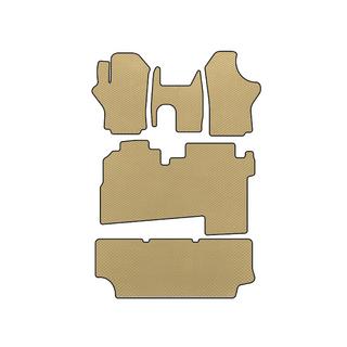 Alfombrillas EVA (2004-2007, 3 filas, 8 plazas, Beige) Hyundai H200, H1, Starex 1998-2007