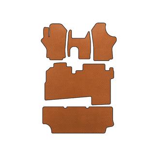 Alfombrillas EVA (2004-2007, 3 filas, 8 plazas, Naranja) Hyundai H200, H1, Starex 1998-2007