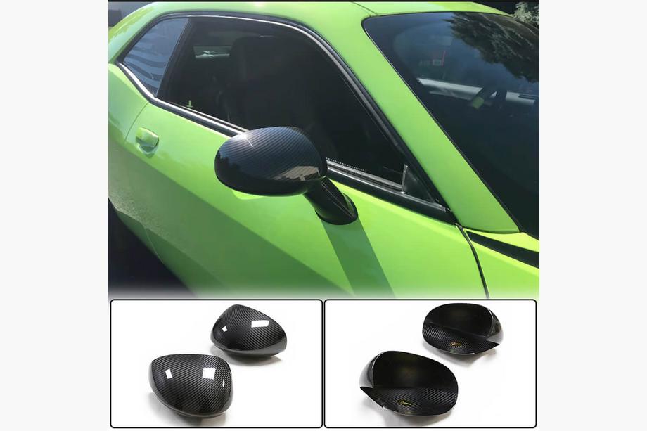 Dodge Challenger 2008-2023 Cubiertas de Espejos (Carbono) Image