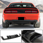 Dodge Challenger 2008-2023 Difusor de parachoques trasero (2015-2023, Carbono) foto 1