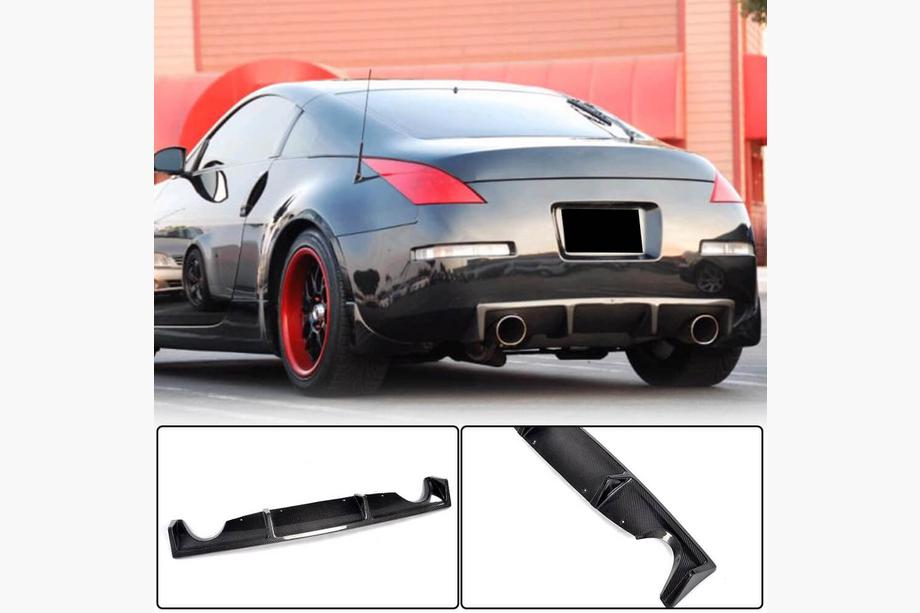 Nissan 350Z 2002-2009 Difusor de Parachoques Trasero (2003-2009, Carbono) Foto 1