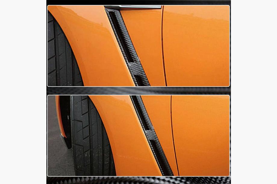 Nissan GT-R 2008-2025 Cubiertas de aletas delanteras de carbono (2009-2015) Foto 3