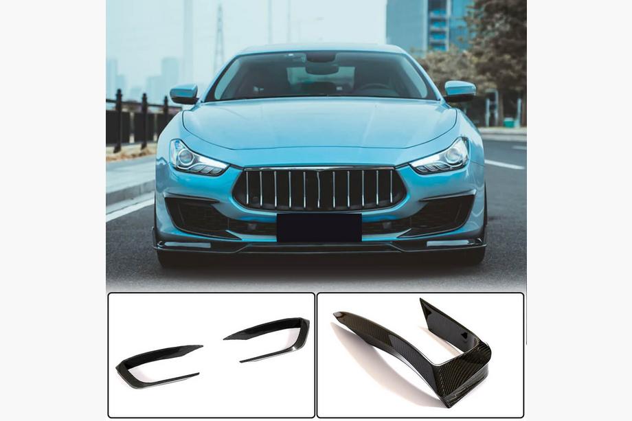 Maserati Ghibli 2013-2023 Cubiertas de Parachoques Delantero de Carbono (para Base 2018-2020) Foto 1