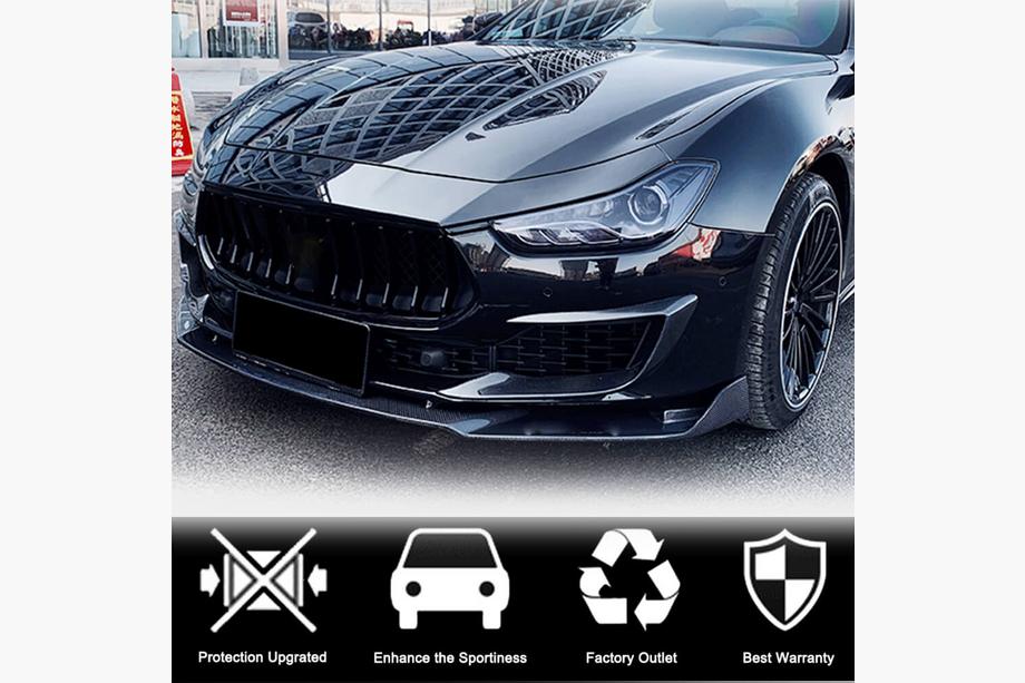 Maserati Ghibli 2013-2023 Cubiertas de Parachoques Delantero de Carbono (para Base 2018-2020) Foto 3