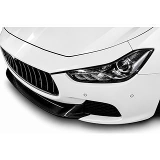 Splitter delantero V2 para parachoques Base/S/S Q4 2013-2017 Carbono Maserati Ghibli 2013-2023 foto 1