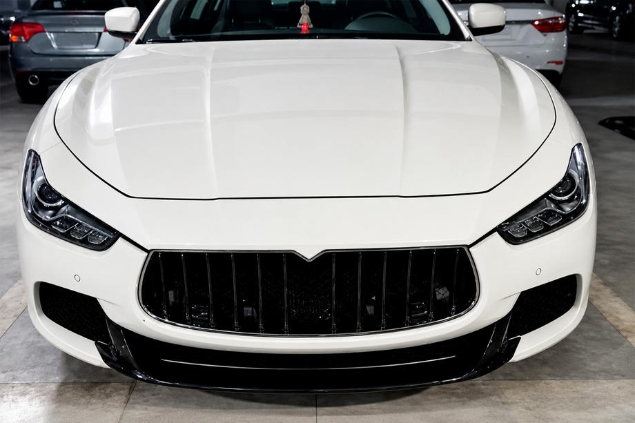 Maserati Ghibli 2013-2023 Splitter delantero V2 para parachoques Base/S/S Q4 2013-2017 Carbono Foto 2