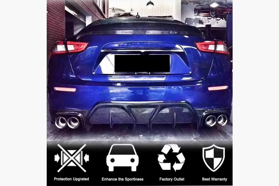 Maserati Ghibli 2013-2023 Difusor de parachoques trasero (para Base/S/S Q4 2014-2017, Carbono) Foto 3