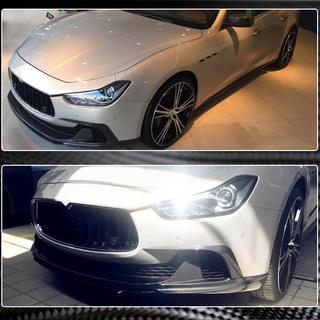 Cubiertas de Parachoques Delantero de Carbono (para Base/S/S Q4 2013-2017) Maserati Ghibli 2013-2023 foto 3