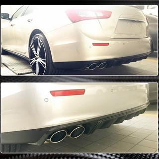 Difusor de parachoques trasero (Base/S/S Q4 2013-2017, Carbono) Maserati Ghibli 2013-2023 foto 4