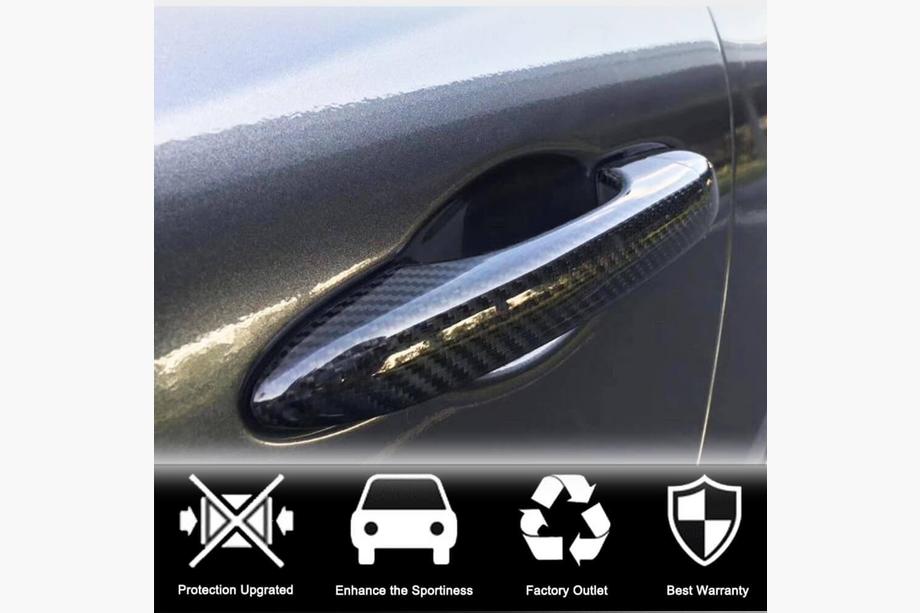 Maserati GranTurismo 2007-2019 Cubiertas de Manijas de Puerta de Carbono Foto 3