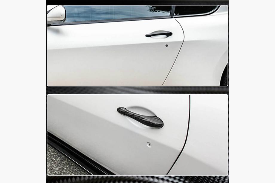 Maserati GranTurismo 2007-2019 Cubiertas de Manijas de Puerta de Carbono Foto 4