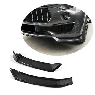 Flaps de parachoques delantero de carbono (para Base/S) Maserati Levante 2016- foto 1