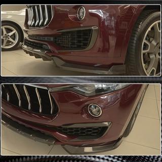Cubiertas de Parachoques Delantero de Carbono (para Base/S) Maserati Levante 2016- foto 4