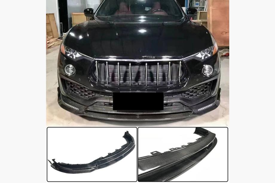 Maserati Levante 2016- Alerón labio delantero parachoques V2 (para Base/S, Carbono) Image
