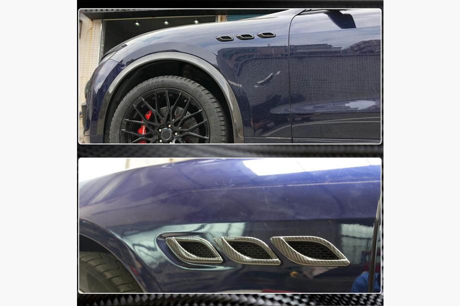 Maserati Quattroporte 2013-2023 Cubiertas de aletas delanteras de carbono (2013-2017) Foto 3