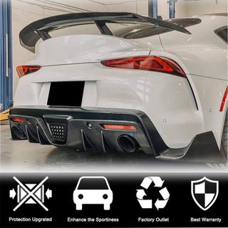 Cubierta de parachoques trasero de carbono Toyota Supra 2019- foto 2