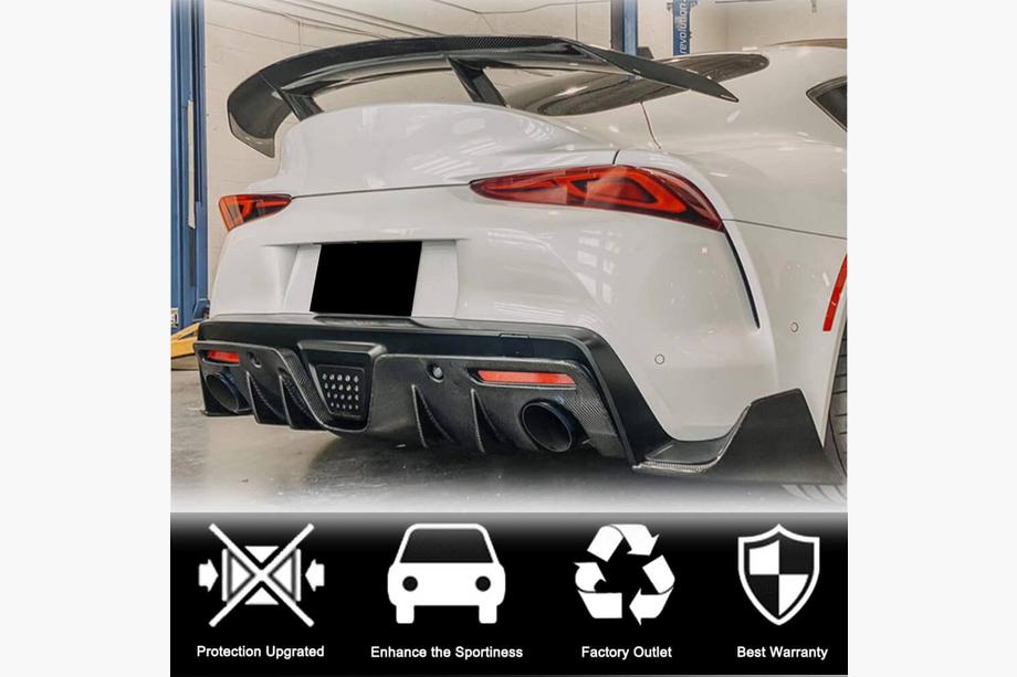 Toyota Supra 2019- Cubierta de parachoques trasero de carbono Foto 2