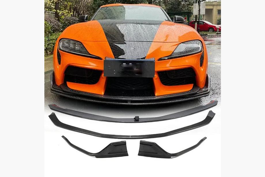Toyota Supra 2019- Lip delantero parachoques V2 (Carbono) Image