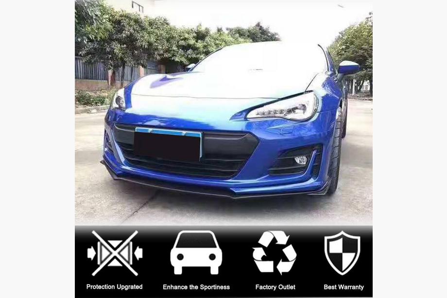 Subaru BRZ 2012-2021 Lip delantero V1 para parachoques (2017-2021, Carbono) Foto 2
