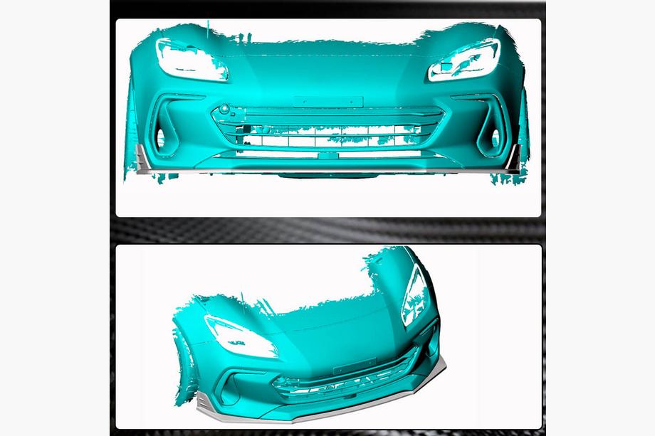 Subaru BRZ 2021- Lip delantero V1 para parachoques (2021-2023, Carbono) Foto 3