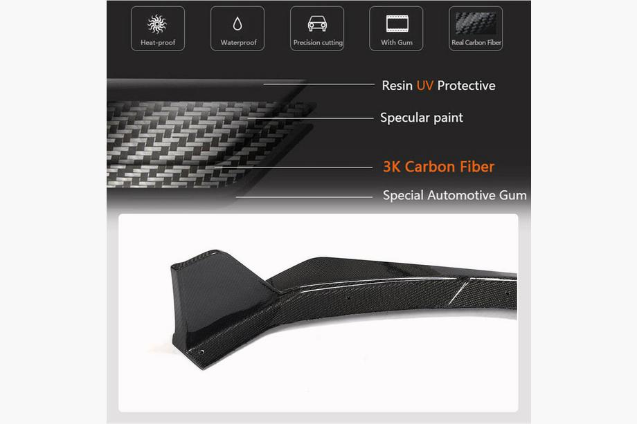 Subaru BRZ 2021- Lip delantero V1 para parachoques (2021-2023, Carbono) Foto 5