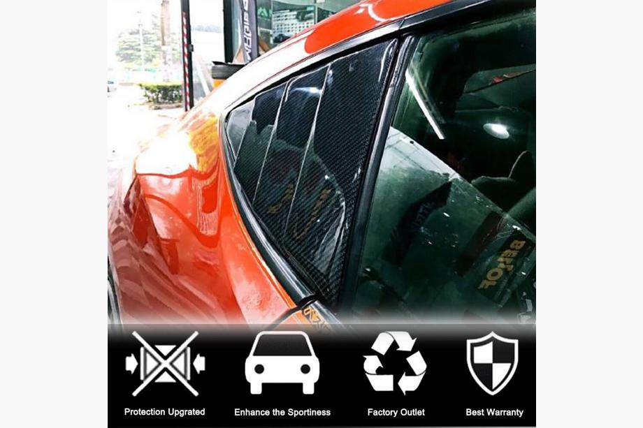 Subaru BRZ 2012-2021 Cubiertas de ventana trasera de carbono Foto 3
