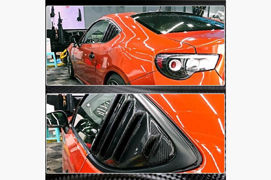 Subaru BRZ 2012-2021 Cubiertas de ventana trasera de carbono Foto 5