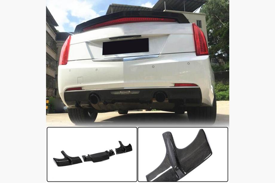 Cadillac ATS 2012-2019 Difusor Parachoques Trasero (para Base, Carbono) Image