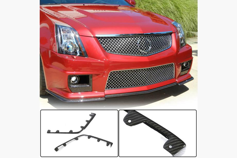 Cadillac CTS 2007-2014 Flaps de parachoques delantero de carbono para CTS V Coupe Image